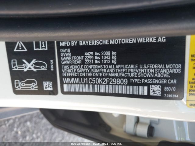 Photo 8 VIN: WMWLU1C50K2F29809 - MINI CLUBMAN 