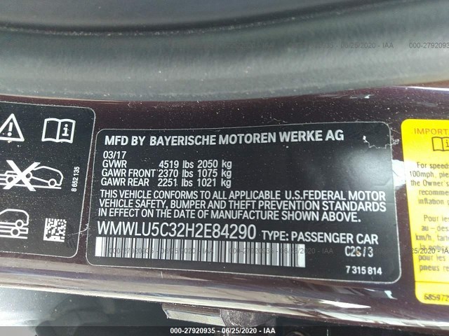 Photo 8 VIN: WMWLU5C32H2E84290 - MINI COOPER CLUBMAN 