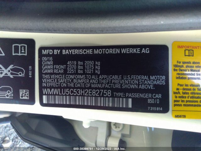 Photo 8 VIN: WMWLU5C53H2E82758 - MINI CLUBMAN 