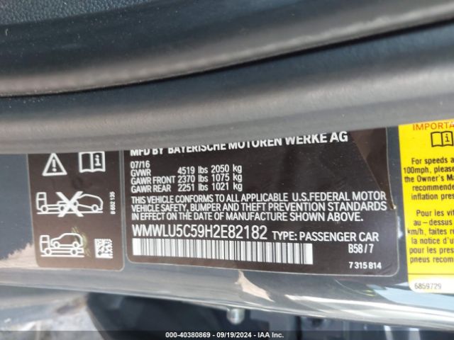 Photo 8 VIN: WMWLU5C59H2E82182 - MINI CLUBMAN 