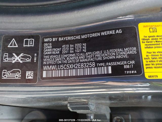 Photo 8 VIN: WMWLU5C5XH2E83258 - MINI CLUBMAN 