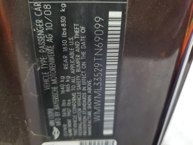 Photo 11 VIN: WMWML33529TN69099 - MINI COOPER CLU 