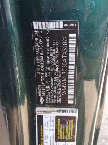 Photo 11 VIN: WMWML3C50ATX52022 - MINI COOPER CLU 