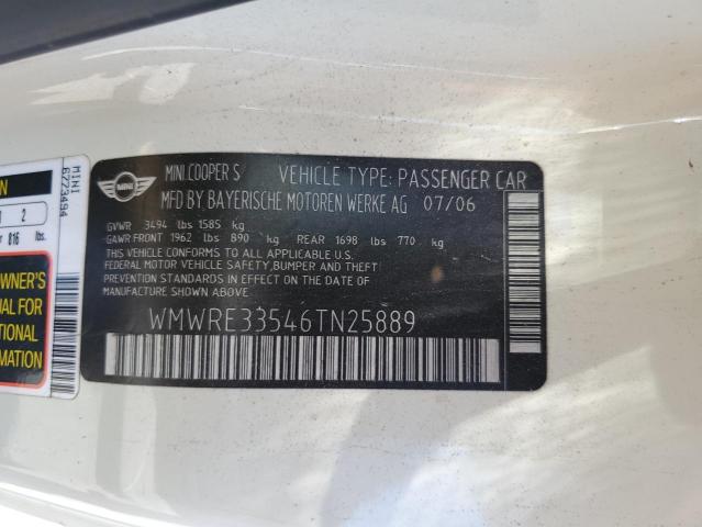 Photo 11 VIN: WMWRE33546TN25889 - MINI COOPER 