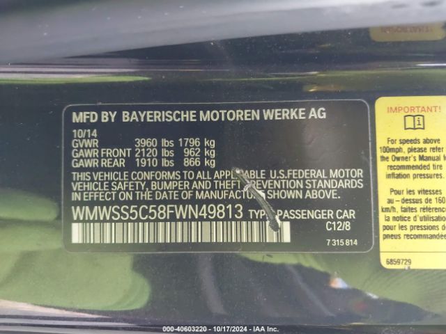 Photo 8 VIN: WMWSS5C58FWN49813 - MINI PACEMAN 