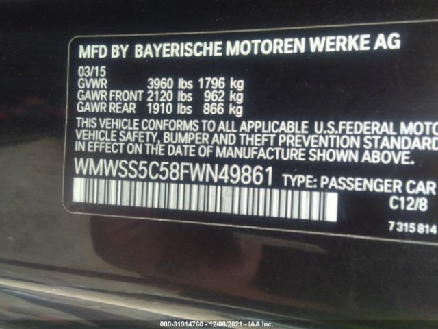 Photo 8 VIN: WMWSS5C58FWN49861 - MINI COOPER PACEMAN 