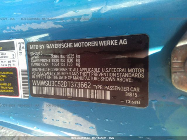 Photo 8 VIN: WMWSU3C52DT373662 - MINI COOPER HARDTOP 