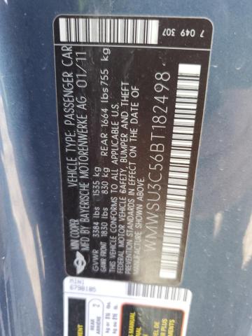 Photo 12 VIN: WMWSU3C56BT182498 - MINI COOPER 