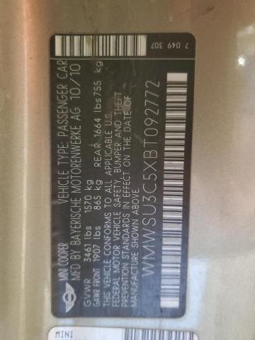 Photo 12 VIN: WMWSU3C5XBT092772 - MINI COOPER 