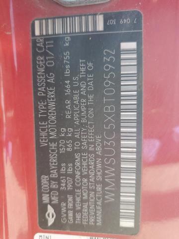 Photo 11 VIN: WMWSU3C5XBT095932 - MINI COOPER 