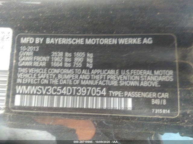 Photo 8 VIN: WMWSV3C54DT397054 - MINI COOPER HARDTOP 