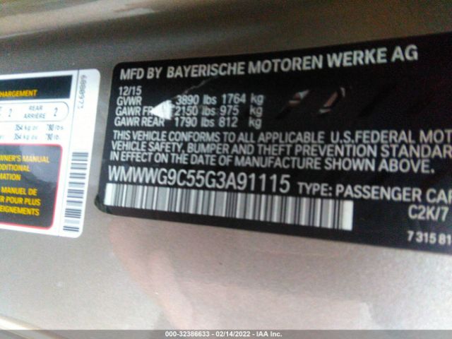 Photo 8 VIN: WMWWG9C55G3A91115 - MINI COOPER CONVERTIBLE 