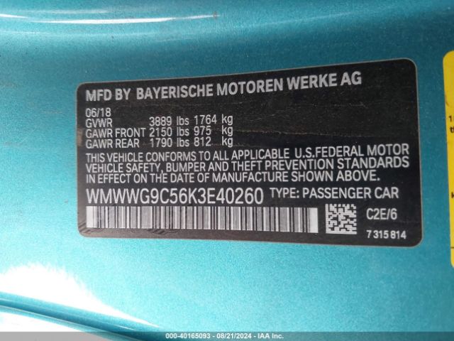 Photo 8 VIN: WMWWG9C56K3E40260 - MINI COOPER S 