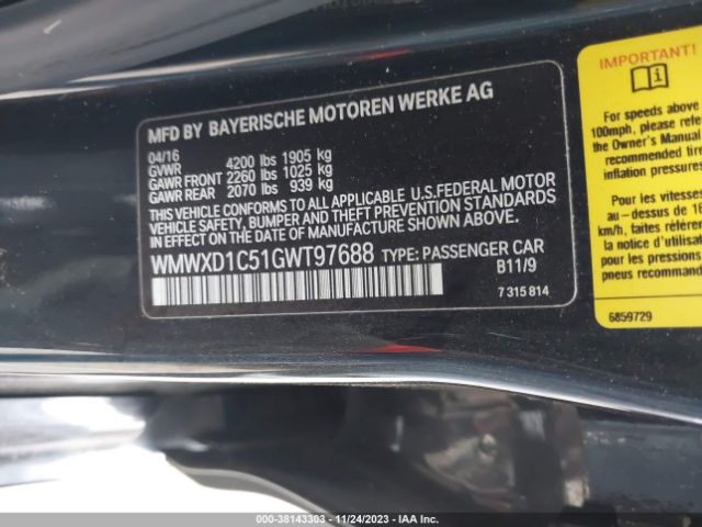 Photo 8 VIN: WMWXD1C51GWT97688 - MINI COUNTRYMAN 