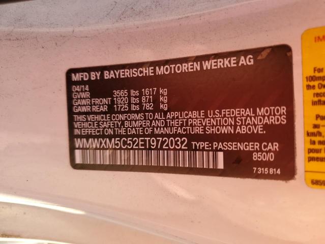 Photo 11 VIN: WMWXM5C52ET972032 - MINI COOPER 