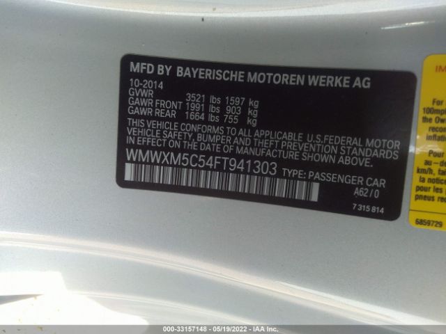 Photo 8 VIN: WMWXM5C54FT941303 - MINI COOPER HARDTOP 