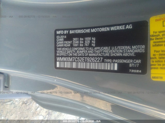 Photo 8 VIN: WMWXM7C52ET926227 - MINI COOPER HARDTOP 