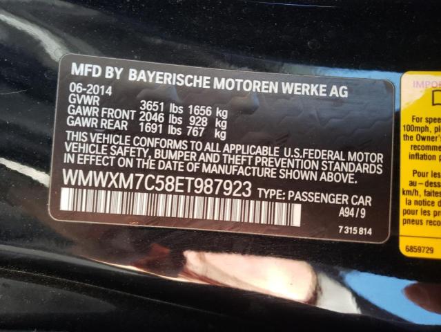 Photo 12 VIN: WMWXM7C58ET987923 - MINI COOPER 