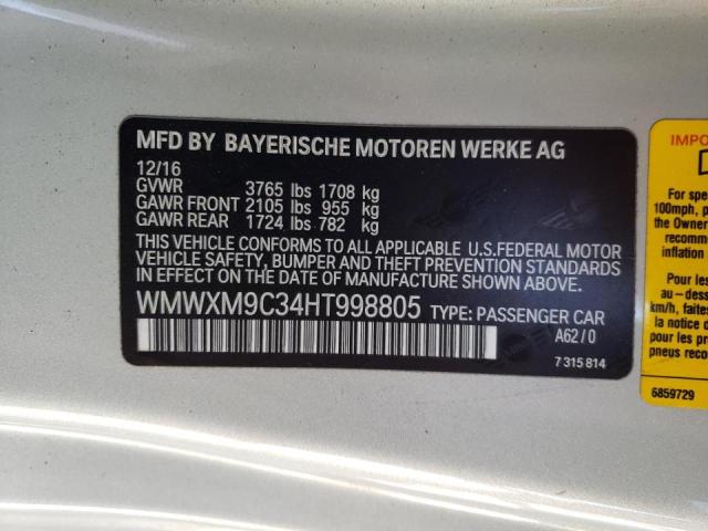 Photo 9 VIN: WMWXM9C34HT998805 - MINI COOPER JOH 