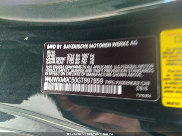 Photo 8 VIN: WMWXM9C50GT997859 - MINI COOPER 