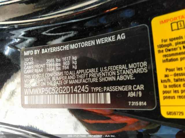 Photo 8 VIN: WMWXP5C52G2D14245 - MINI COOPER HARDTOP 