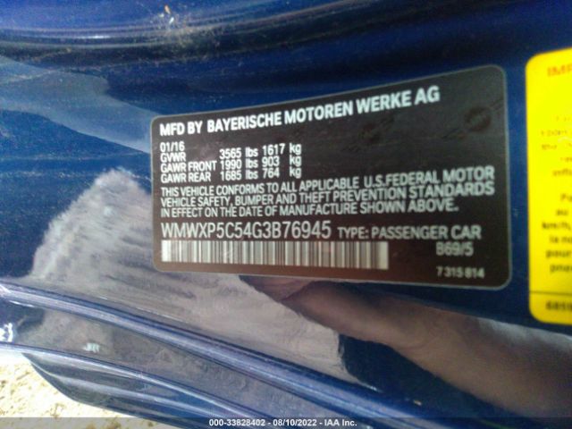 Photo 8 VIN: WMWXP5C54G3B76945 - MINI COOPER HARDTOP 