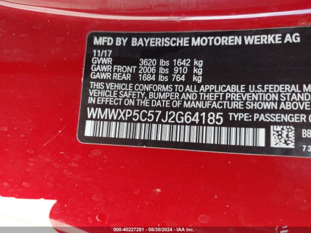 Photo 8 VIN: WMWXP5C57J2G64185 - MINI HARDTOP 