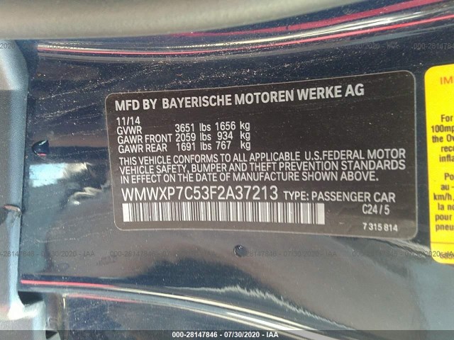 Photo 8 VIN: WMWXP7C53F2A37213 - MINI HATCH 