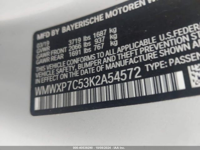 Photo 8 VIN: WMWXP7C53K2A54572 - MINI HARDTOP 