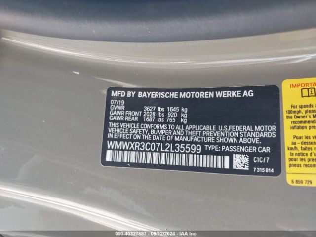 Photo 8 VIN: WMWXR3C07L2L35599 - MINI HARDTOP 