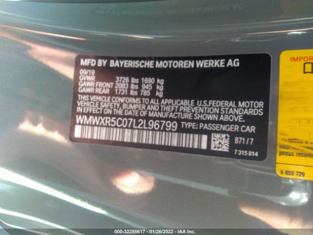 Photo 8 VIN: WMWXR5C07L2L96799 - MINI HARDTOP 2 DOOR 