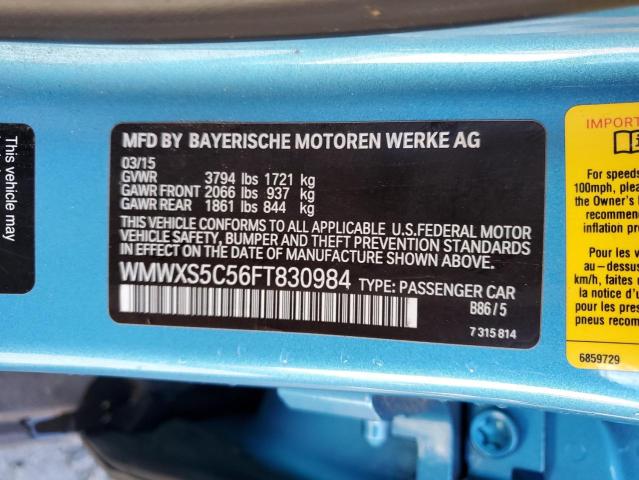 Photo 12 VIN: WMWXS5C56FT830984 - MINI COOPER 