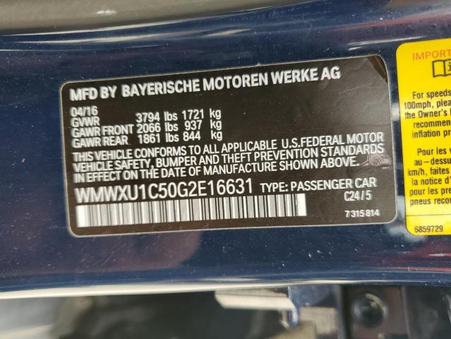 Photo 11 VIN: WMWXU1C50G2E16631 - MINI COOPER 