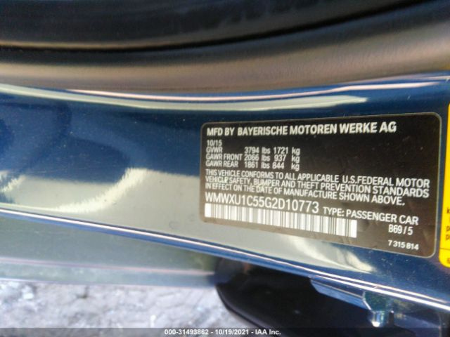 Photo 8 VIN: WMWXU1C55G2D10773 - MINI COOPER HARDTOP 4 DOOR 