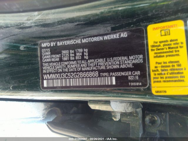 Photo 8 VIN: WMWXU3C52G2B66868 - MINI COOPER HARDTOP 4 DOOR 