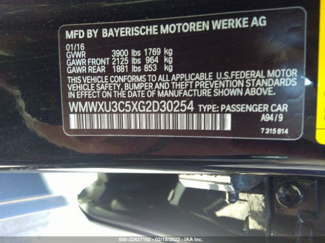 Photo 8 VIN: WMWXU3C5XG2D30254 - MINI COOPER HARDTOP 4 DOOR 