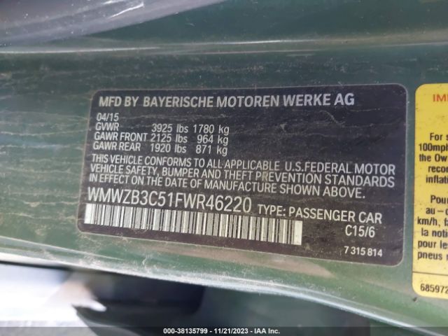 Photo 8 VIN: WMWZB3C51FWR46220 - MINI COUNTRYMAN 