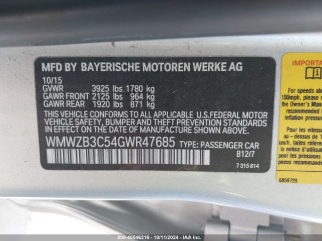 Photo 8 VIN: WMWZB3C54GWR47685 - MINI COUNTRYMAN 