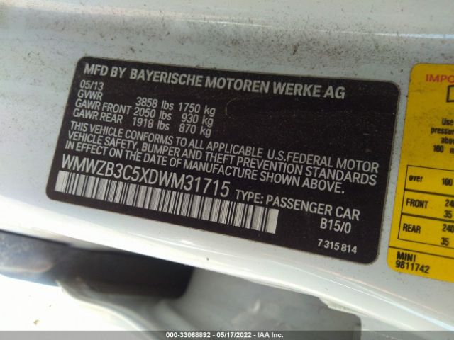 Photo 8 VIN: WMWZB3C5XDWM31715 - MINI COOPER COUNTRYMAN 