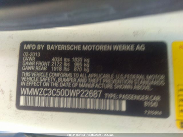 Photo 8 VIN: WMWZC3C50DWP22687 - MINI COOPER COUNTRYMAN 