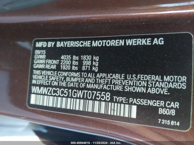 Photo 8 VIN: WMWZC3C51GWT07558 - MINI COUNTRYMAN 