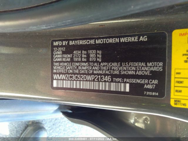 Photo 8 VIN: WMWZC3C52DWP21346 - MINI COOPER COUNTRYMAN 