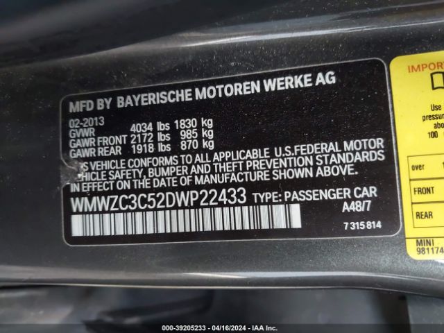 Photo 8 VIN: WMWZC3C52DWP22433 - MINI COUNTRYMAN 