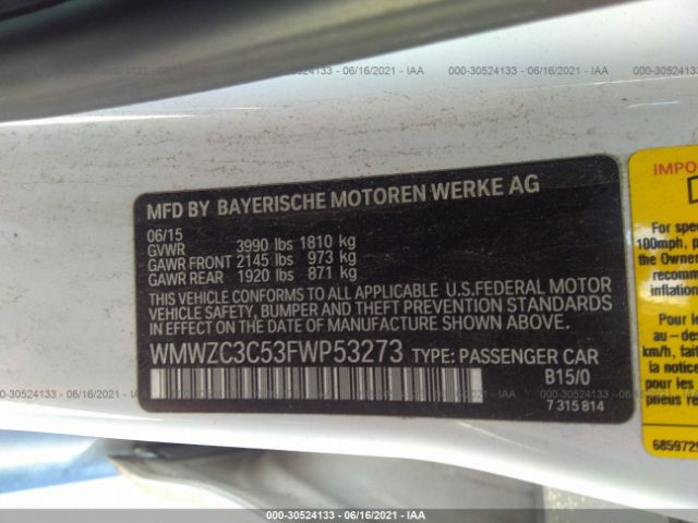 Photo 8 VIN: WMWZC3C53FWP53273 - MINI COOPER COUNTRYMAN 