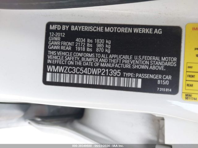 Photo 8 VIN: WMWZC3C54DWP21395 - MINI COUNTRYMAN 