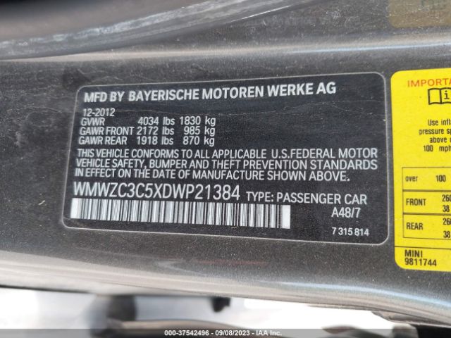 Photo 8 VIN: WMWZC3C5XDWP21384 - MINI COUNTRYMAN 