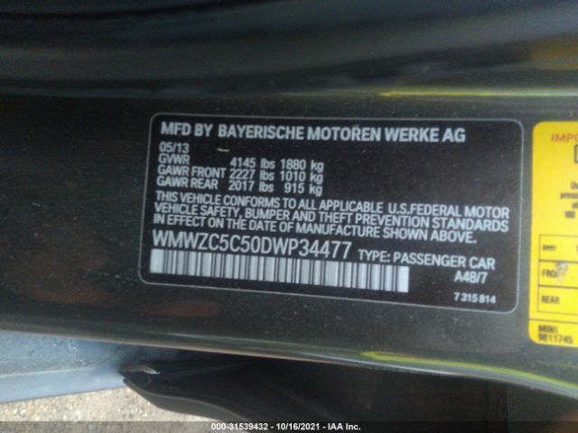 Photo 8 VIN: WMWZC5C50DWP34477 - MINI COUNTRYMAN 