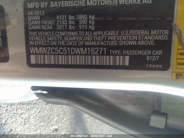 Photo 8 VIN: WMWZC5C51DWM16271 - MINI COOPER COUNTRYMAN 