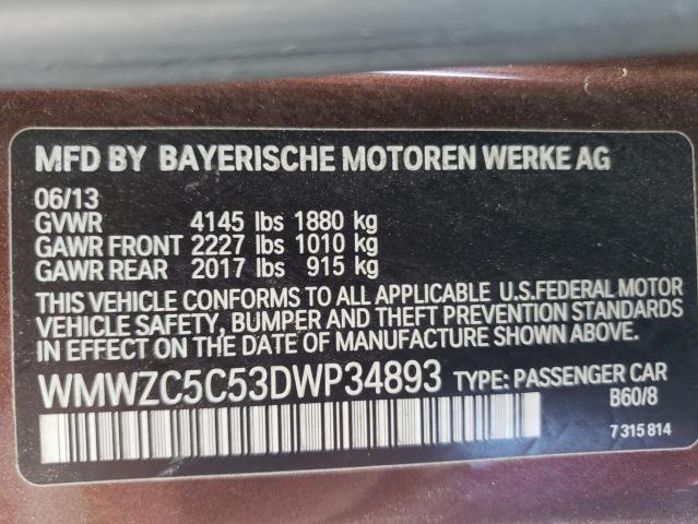 Photo 13 VIN: WMWZC5C53DWP34893 - MINI COOPER 