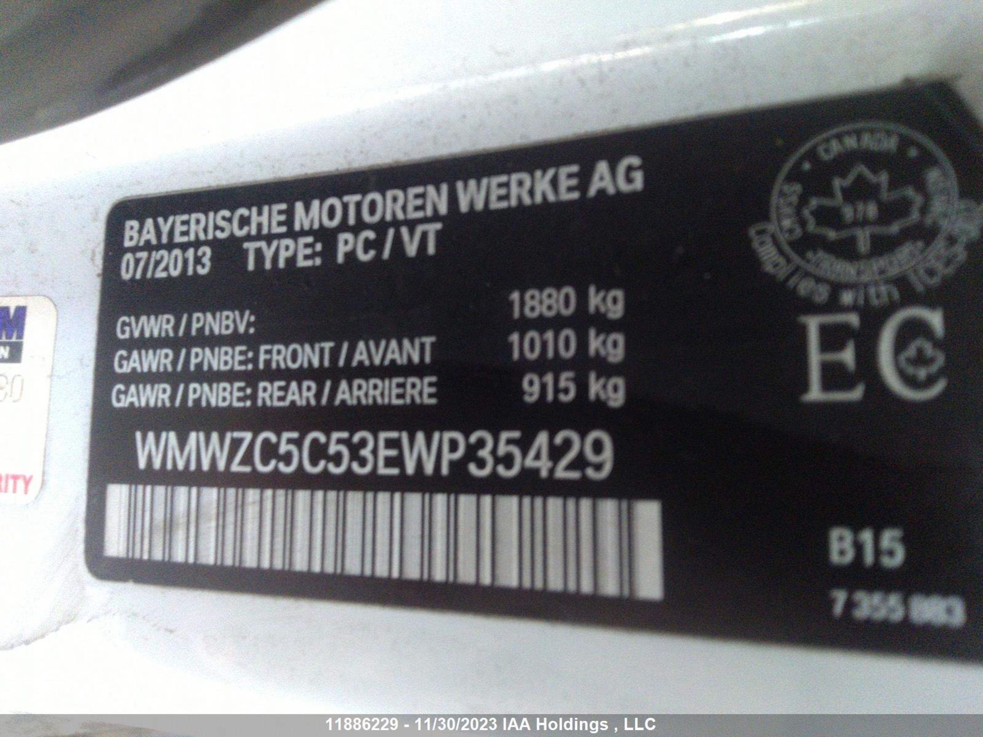 Photo 8 VIN: WMWZC5C53EWP35429 - MINI COUNTRYMAN 